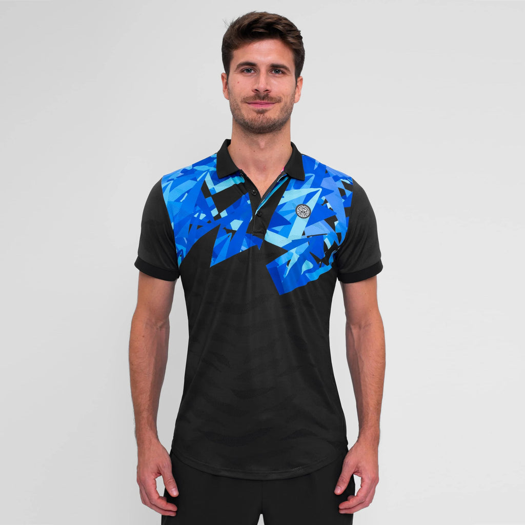 Polera Hombre Bidi Badu Spike Polo Men Dark Grey Blue Talla M