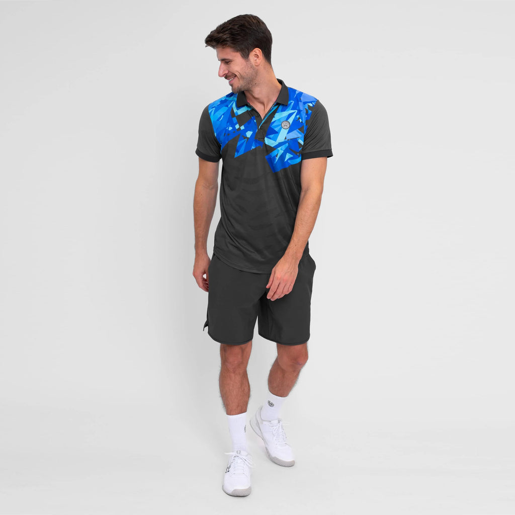Polera Hombre Bidi Badu Spike Polo Men Dark Grey Blue Talla M