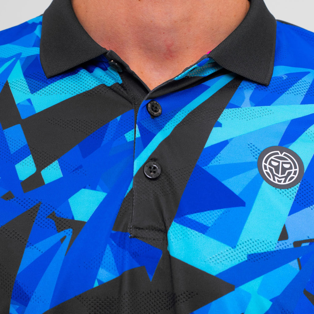 Polera Hombre Bidi Badu Spike Polo Men Dark Grey Blue Talla M