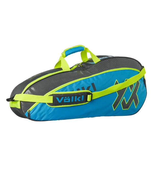 Bolso de Tenis Volkl Tour Pro Bag Azul Gris Amarillo 2 a 3 Raquetas