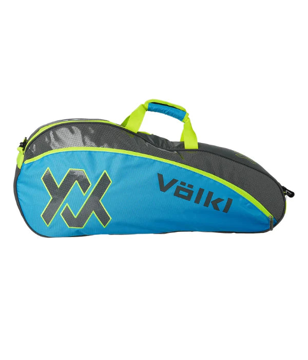 Bolso de Tenis Volkl Tour Pro Bag Azul Gris Amarillo 2 a 3 Raquetas