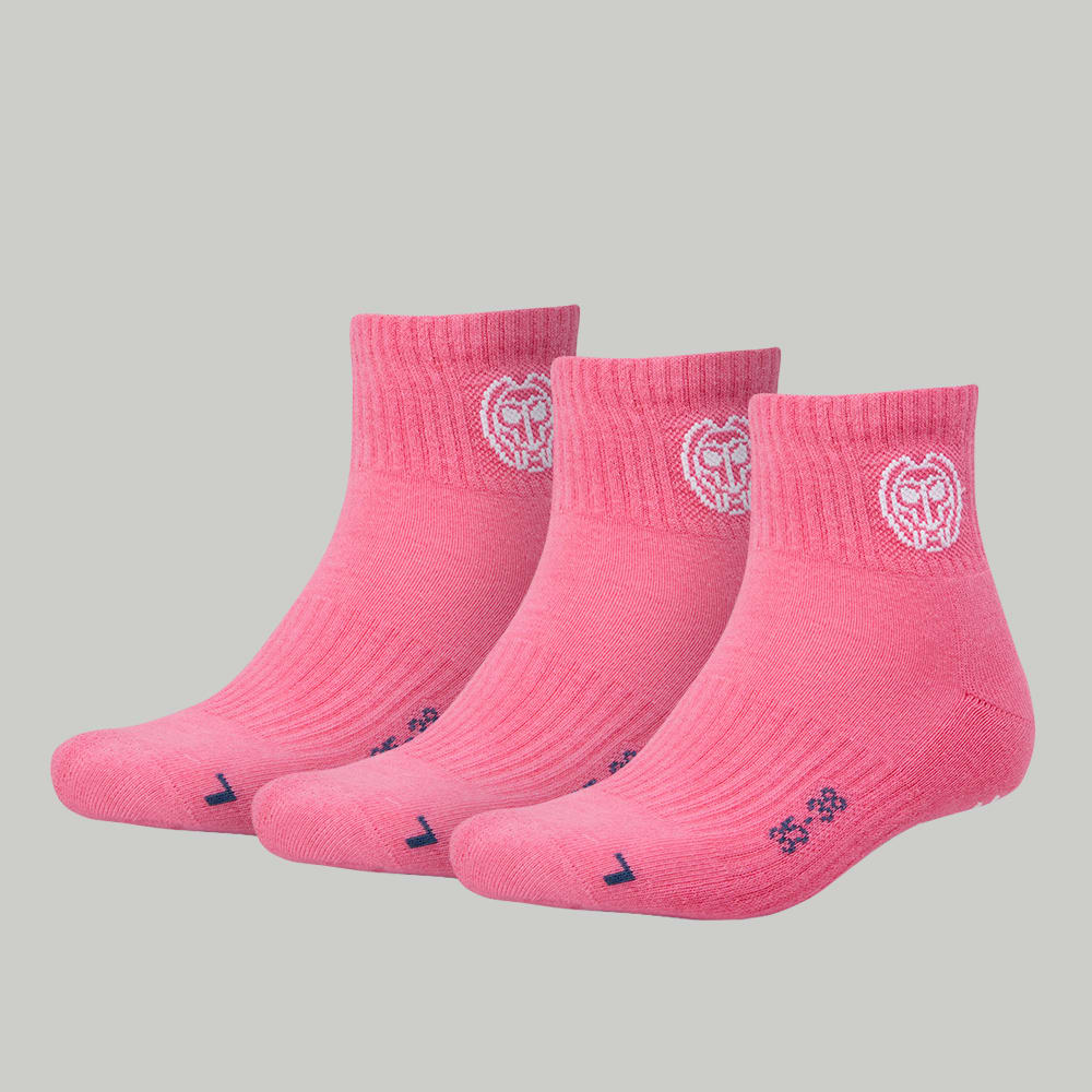 Calcetines Bidi Badu Medianos Gila Tobillo Tech Socks 3 Pack Pink 35-38