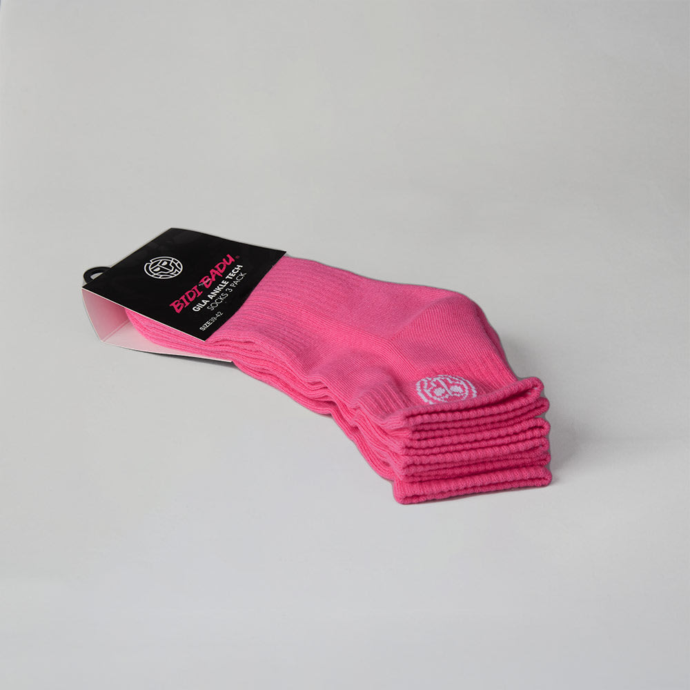 Calcetines Bidi Badu Medianos Gila Tobillo Tech Socks 3 Pack Pink 35-38