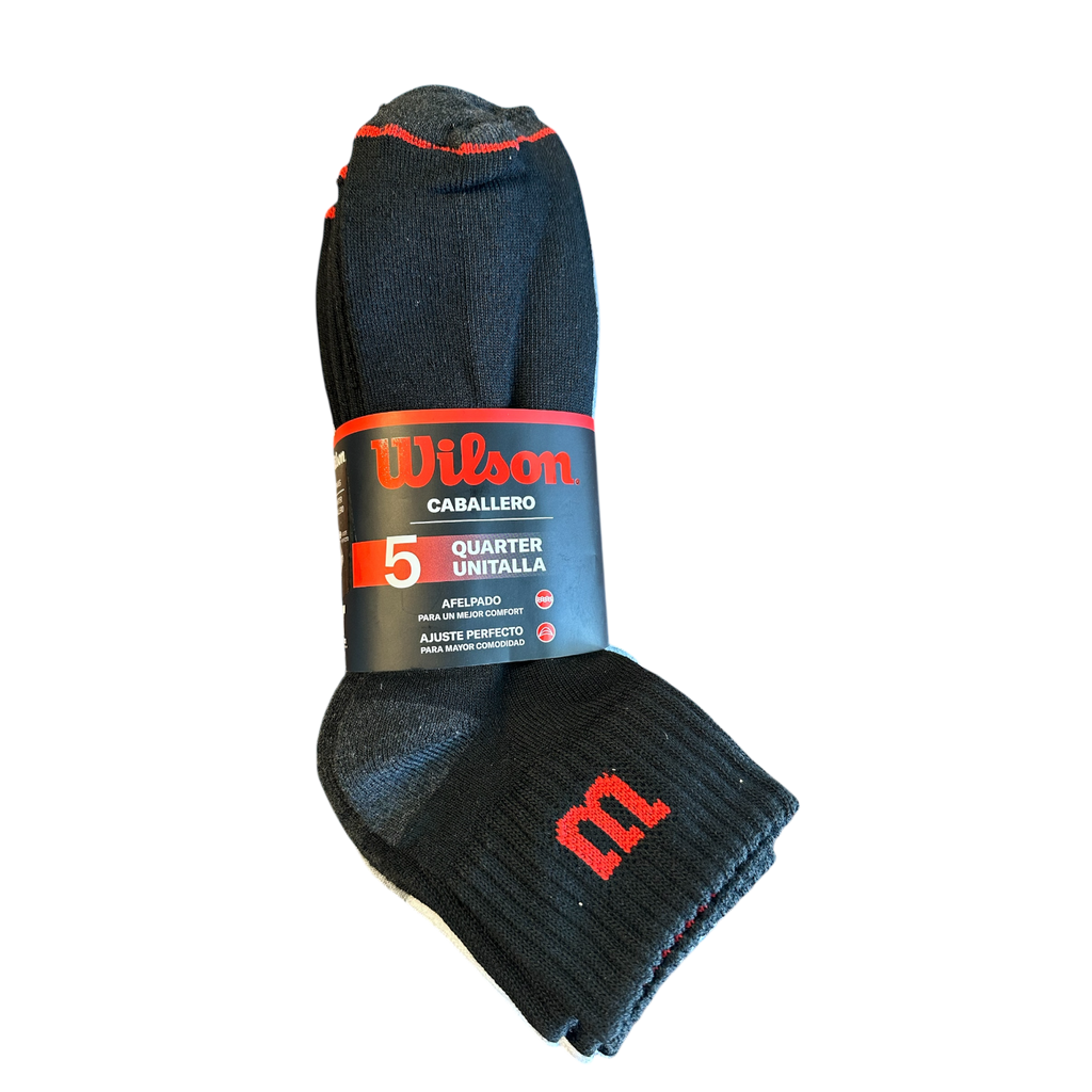 Calcetines Wilson Media Caña Unitalla 5 Pack