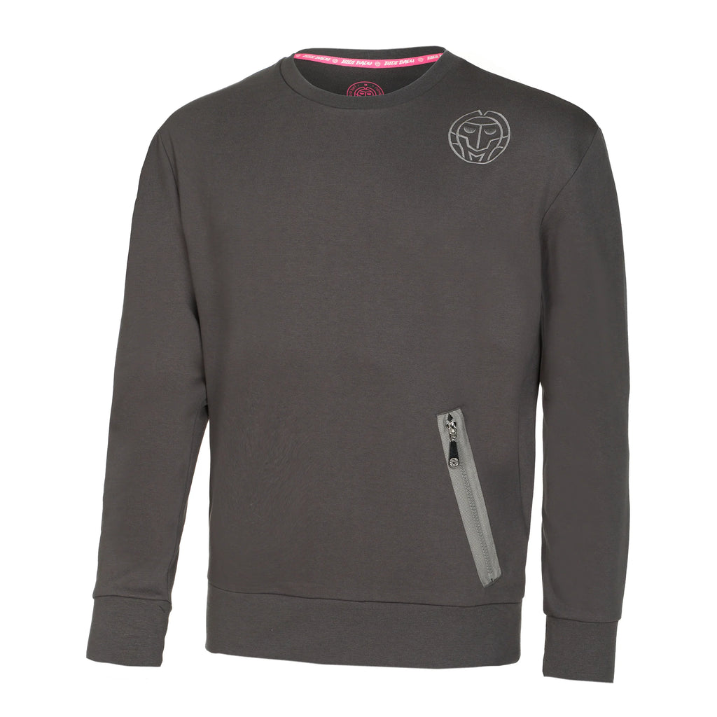 Poleron Hombre Bidi Badu Chill Crew Sweatshirt Men Dark Grey Talla L