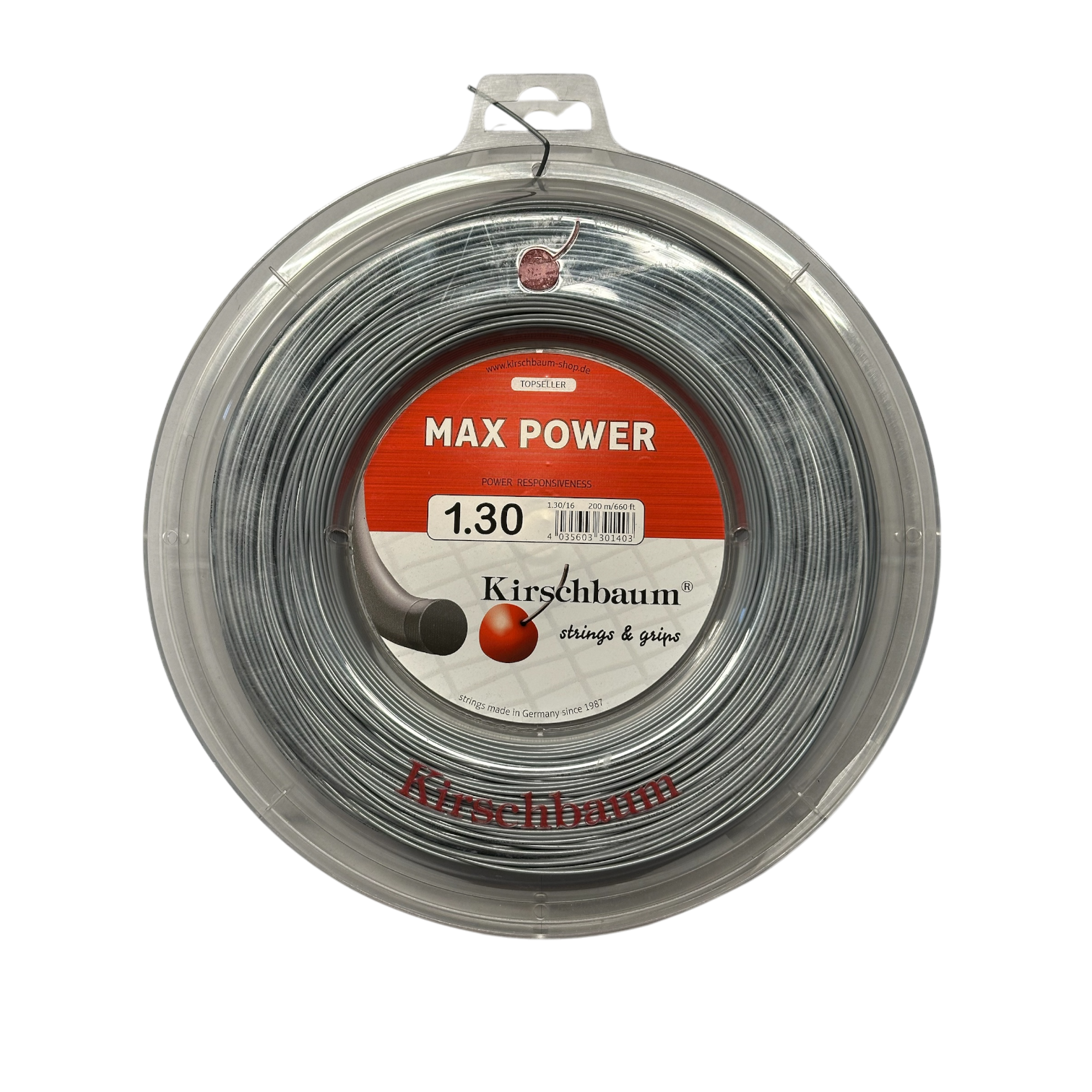 Cuerda de Tenis Kirschbaum Max Power 1.30mm 200 mts