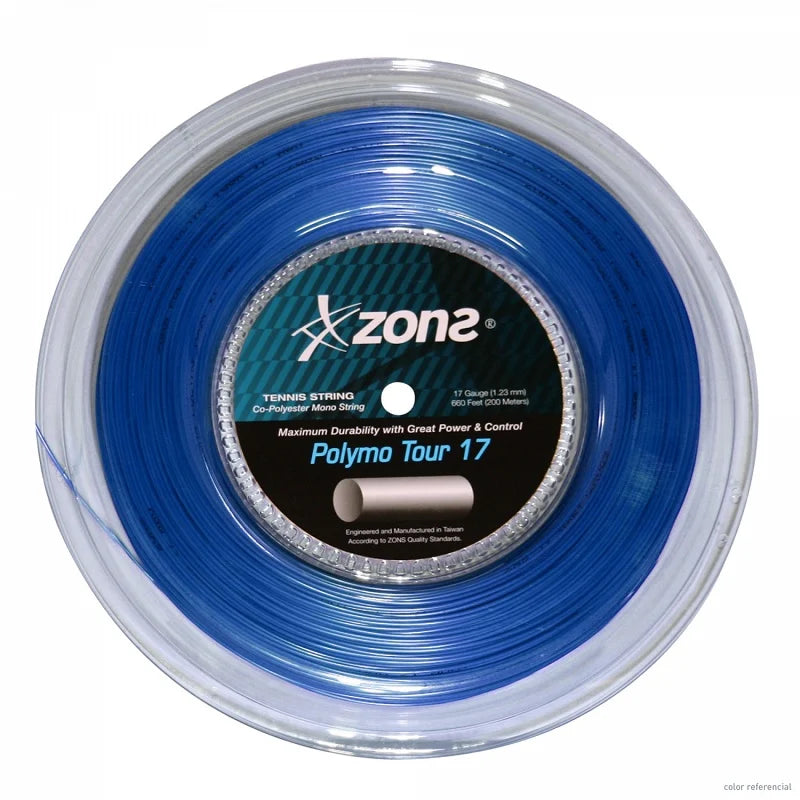 Cuerda de Tenis Zons Polymo Tour Dark Blue 1.23mm 200 mts