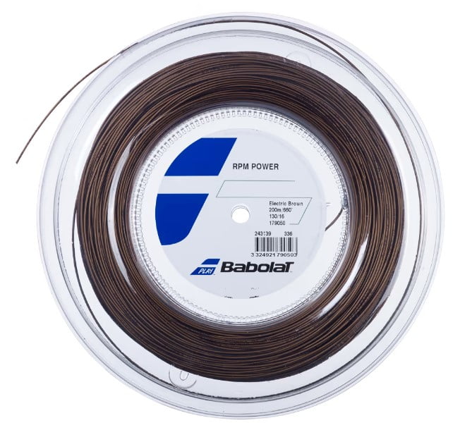 Cuerda de Tenis Babolat Rpm Power Electric Brown 1.25mm 200 mts