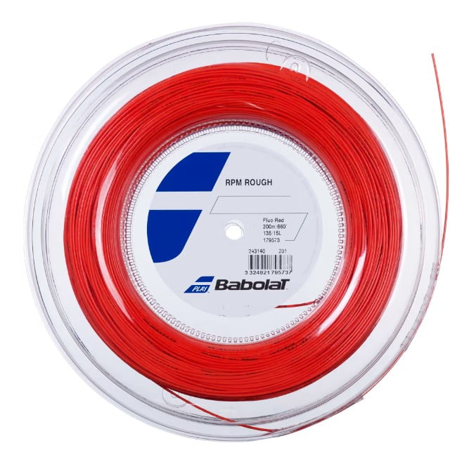 Cuerda de Tenis Babolat Rpm Rough Fluo Red 1.25mm 200 mts