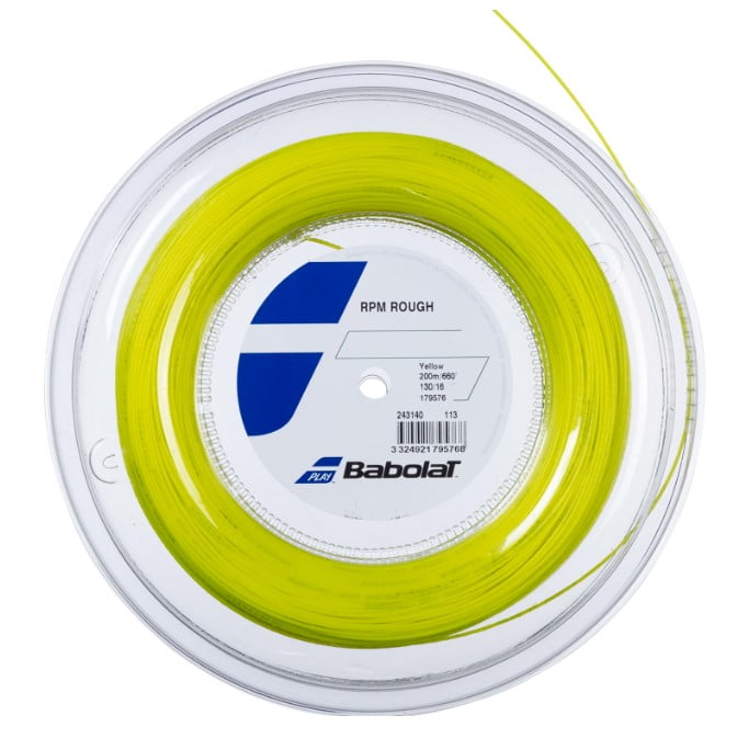 Cuerda de Tenis Babolat Rpm Rough Yellow 1.25mm 200 mts
