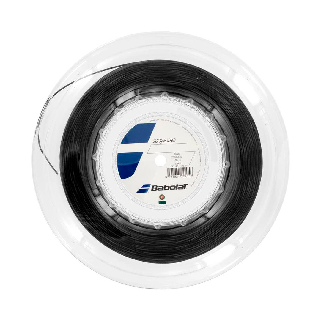 Cuerda de Tenis Babolat Spiralteck Black 1.25mm 200 mts