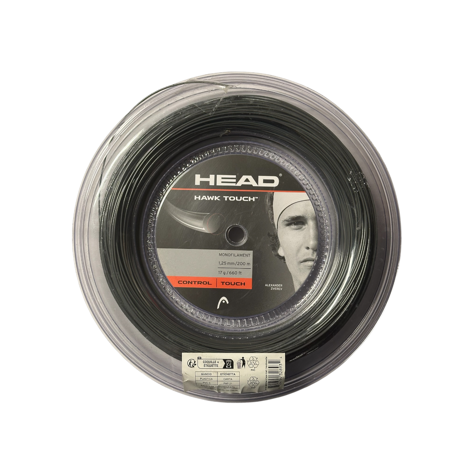 Cuerda de Tenis Head Hawk Touch 1.25mm 200 mts