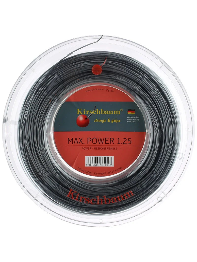 Cuerda de Tenis Kirschbaum Max Power 1.25mm 200 mts