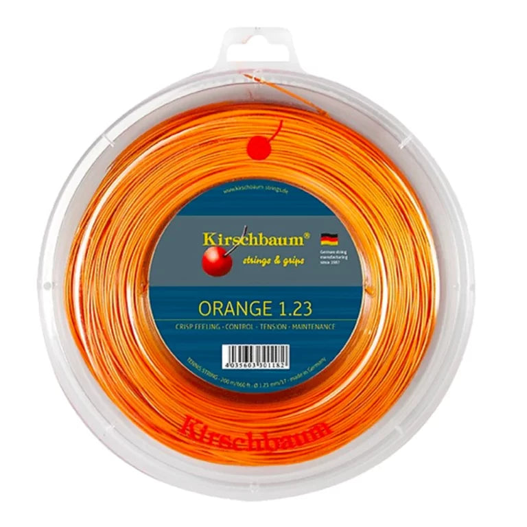 Cuerda de Tenis Kirschbaum Super Smash Orange 1.23mm 200 mts