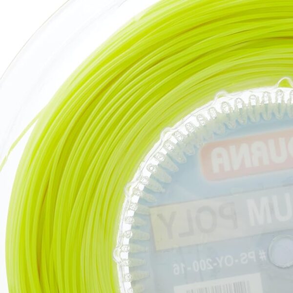 Cuerda de Tenis Tourna Premium Poly Yellow 1.25mm 200 mts