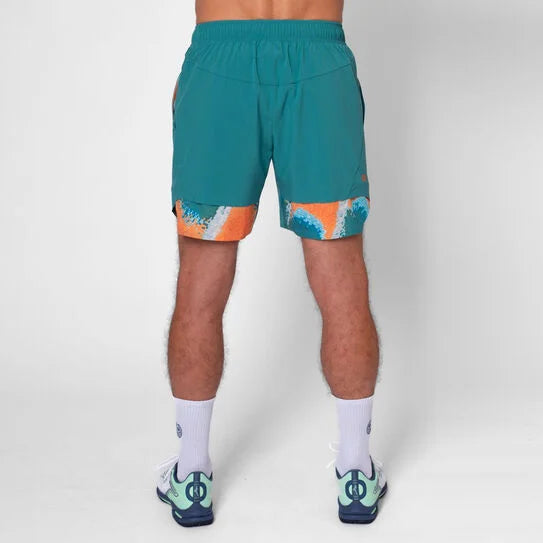 Short Hombre Bidi Badu Melbourne 2025 7inch Shorts Men-Petrol Orange