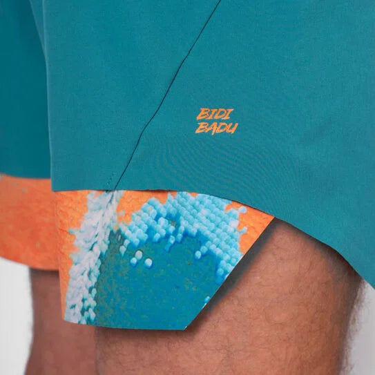 Short Hombre Bidi Badu Melbourne 2025 7inch Shorts Men-Petrol Orange