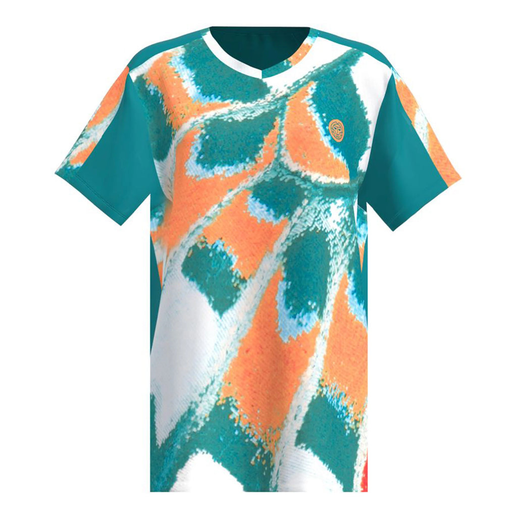Polera Hombre Bidi Badu Melbourne V-Neck T-Shirt Men-Petrol Orange Talla M
