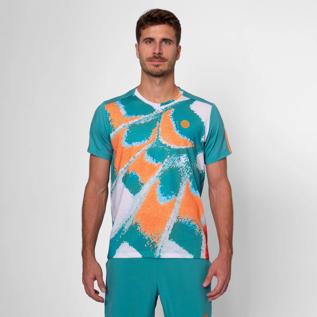 Polera Hombre Bidi Badu Melbourne V-Neck T-Shirt Men-Petrol Orange Talla M