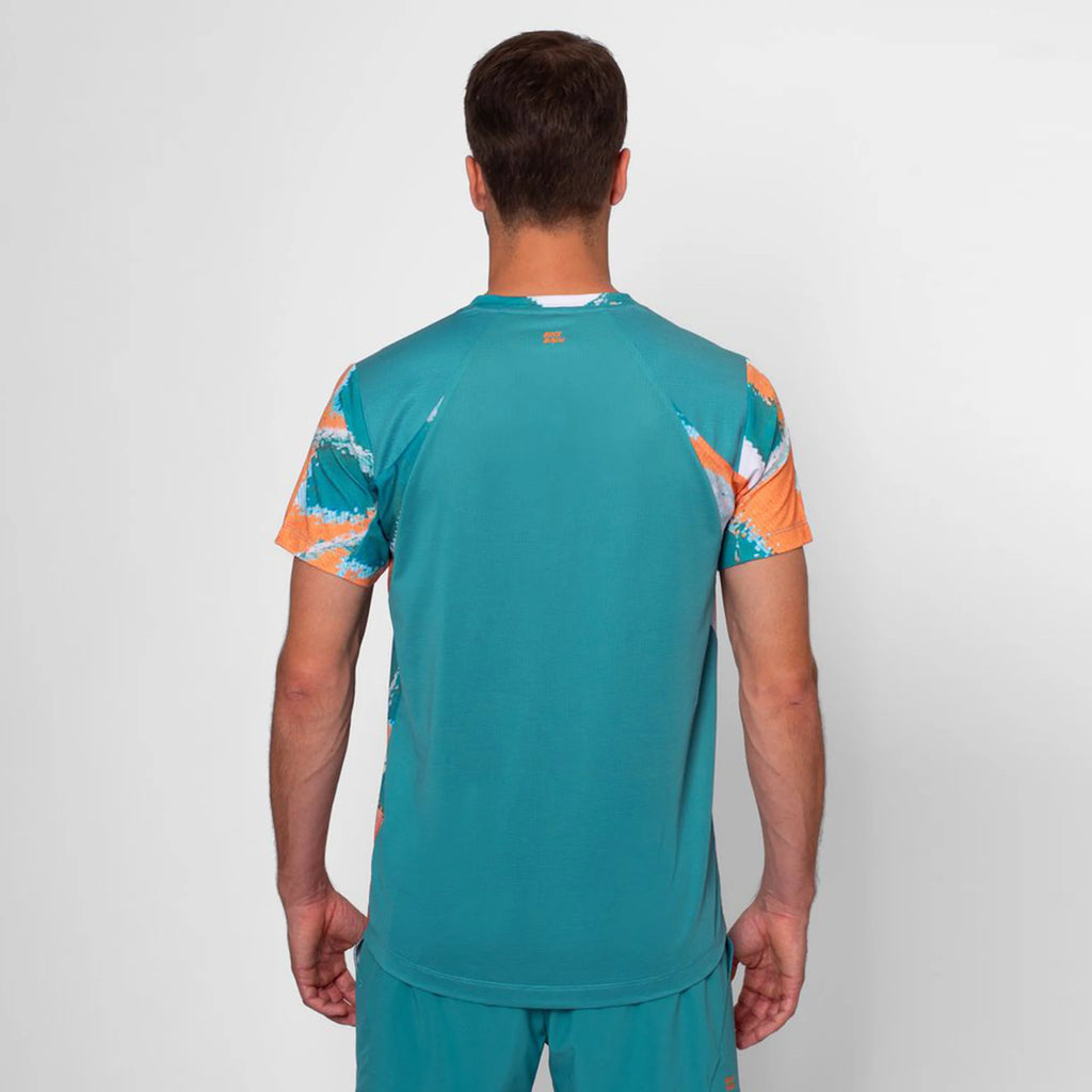 Polera Hombre Bidi Badu Melbourne V-Neck T-Shirt Men-Petrol Orange Talla M