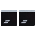 Muñequera Babolat Corta Logo Wristband Black White