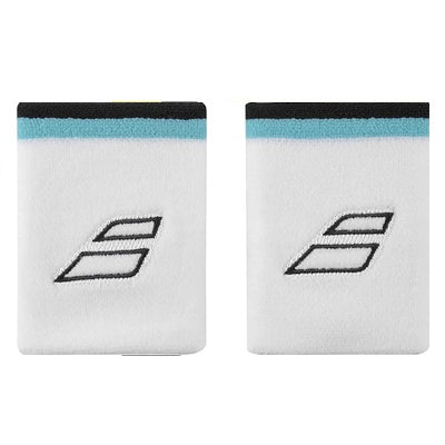 Muñequera Babolat Terry Jumbo Wristband White Blue