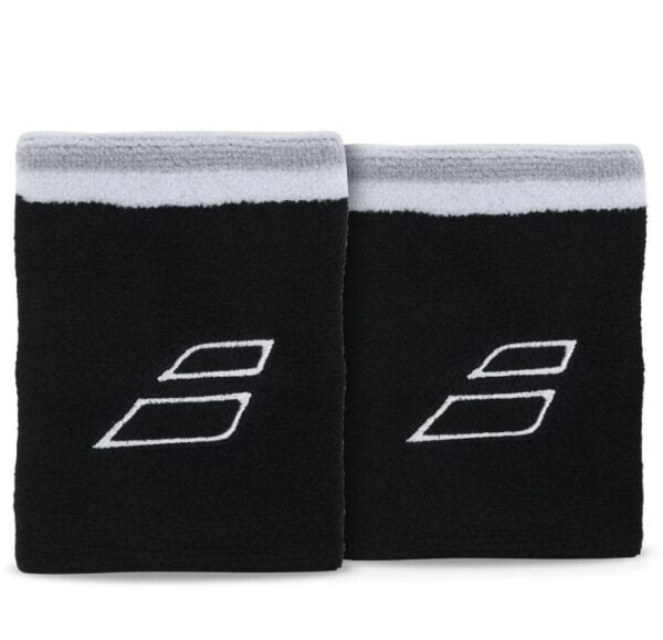Muñequera Deportiva Babolat Terry Jumbo Wristband Negra