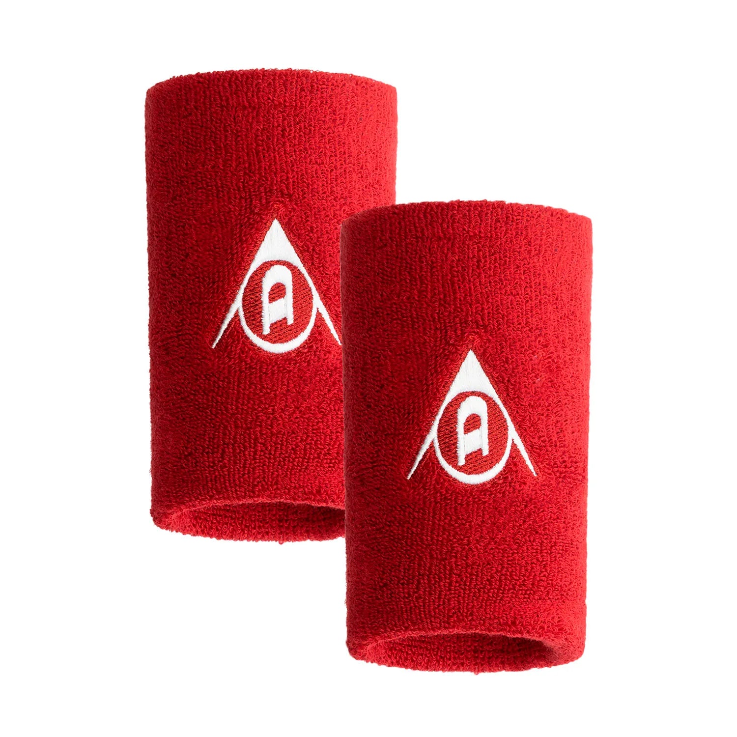Muñequera Deportiva Dunlop Larga Roja x2