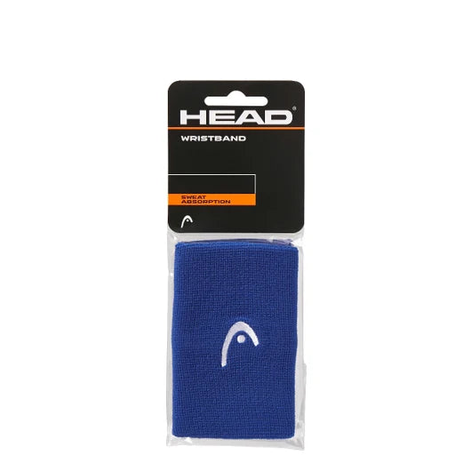 Muñequera Deportiva Head Wristband Larga Blue x2