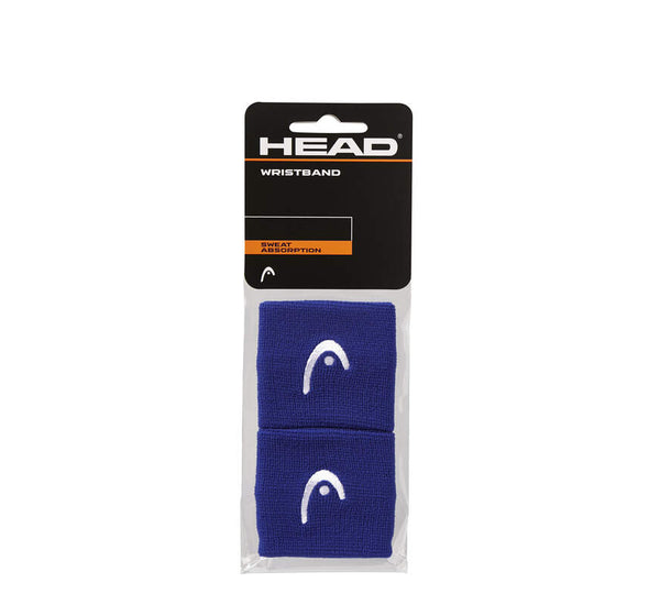 Muñequera Deportiva Head Wristband Corta Blue x2