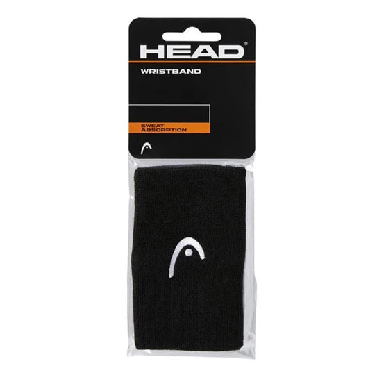 Muñequera Deportiva Head Wristband Larga Black x2