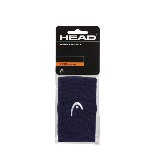Muñequera Deportiva Head Wristband Larga Navy Blue x2