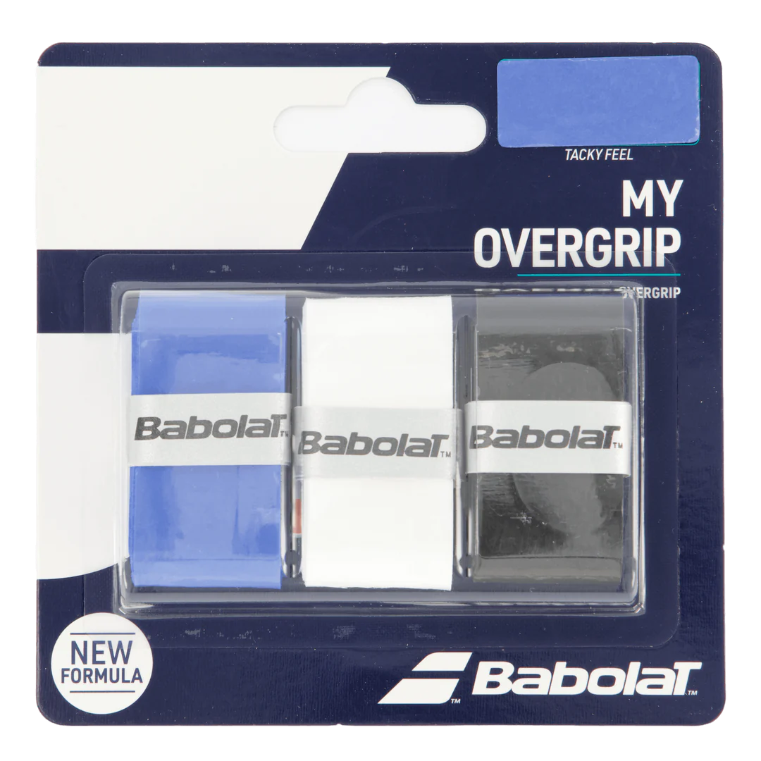 Overgrip Babolat My Overgrip Tacky Feel x3 Negro Azul Blanco