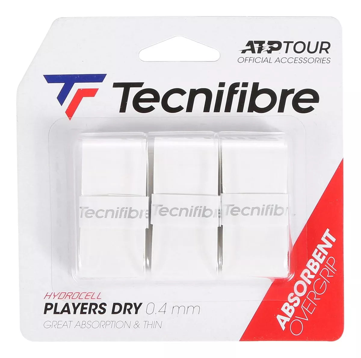 Overgrip Tecnifibre Players Dry Blanco x3