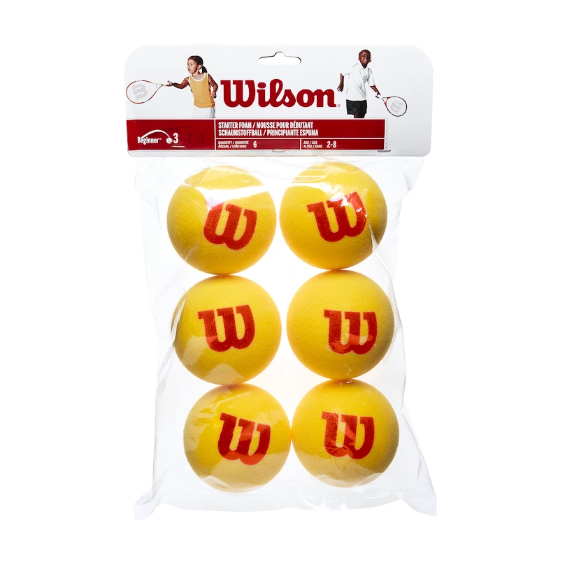 Pelotas de Tenis Wilson Baja Presion Espuma Starter 6 pack Foam Tball