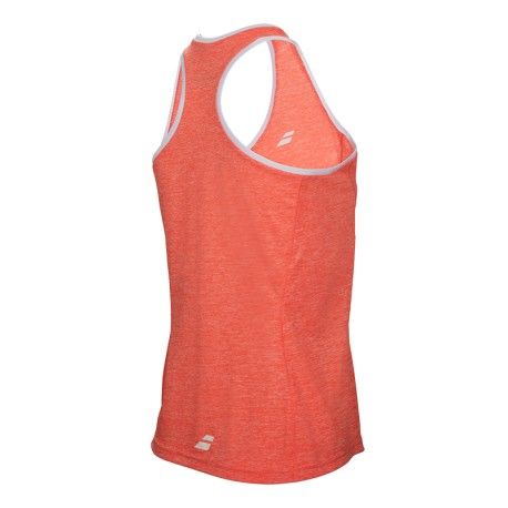 Polera Deportiva Mujer Babolat Naranja Fluor L