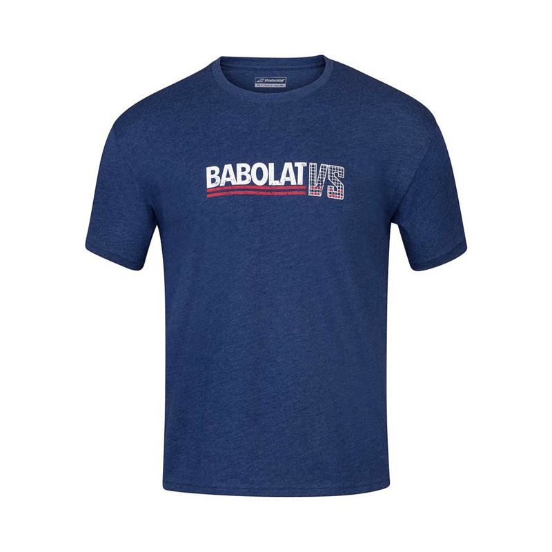 Polera Hombre Babolat Exercise Vintage Tee Men Estate Blue L