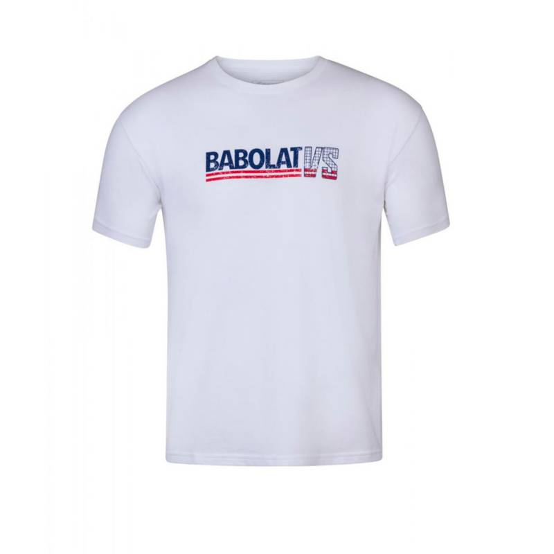 Polera Hombre Babolat Exercise Vintage Tee Men White L