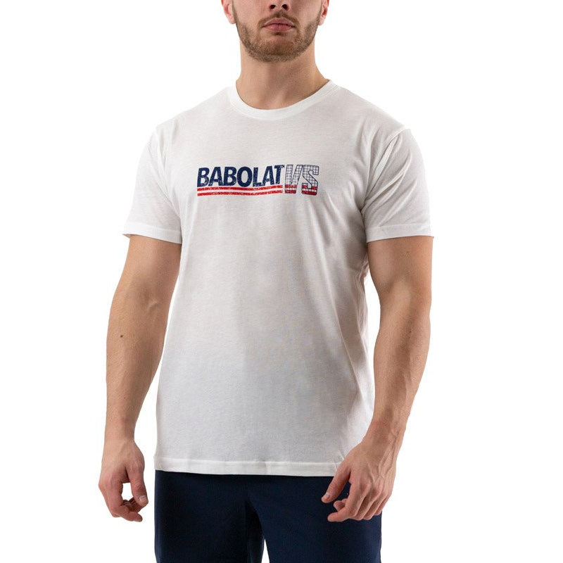 Polera Hombre Babolat Exercise Vintage Tee Men White L