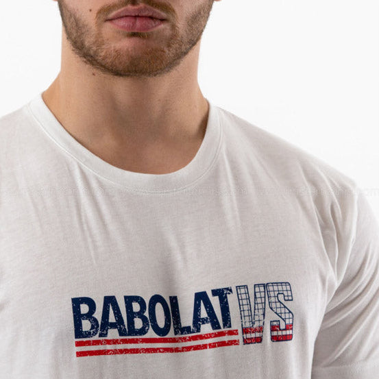 Polera Hombre Babolat Exercise Vintage Tee Men White L