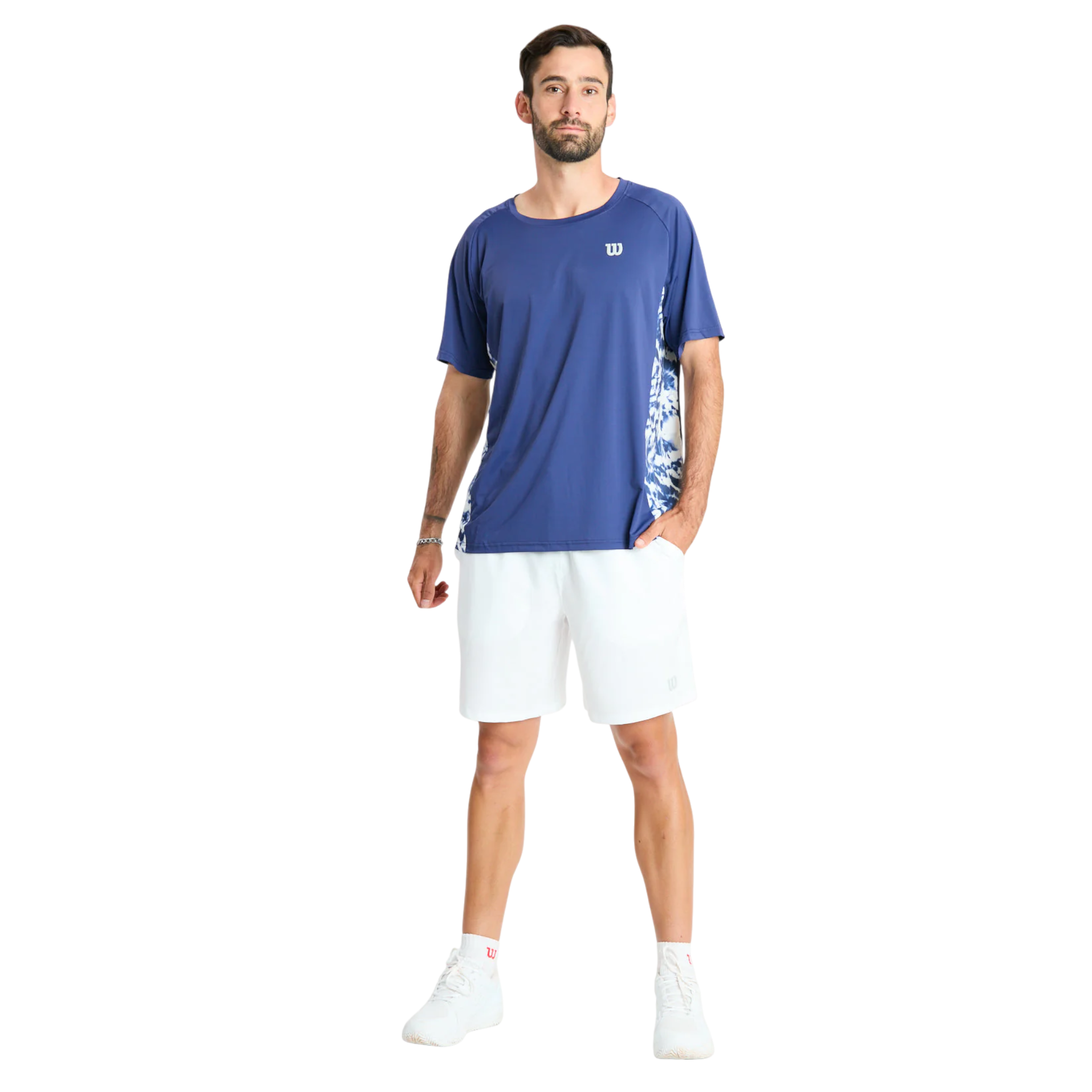 Polera Hombre Deportiva Wilson Azul L