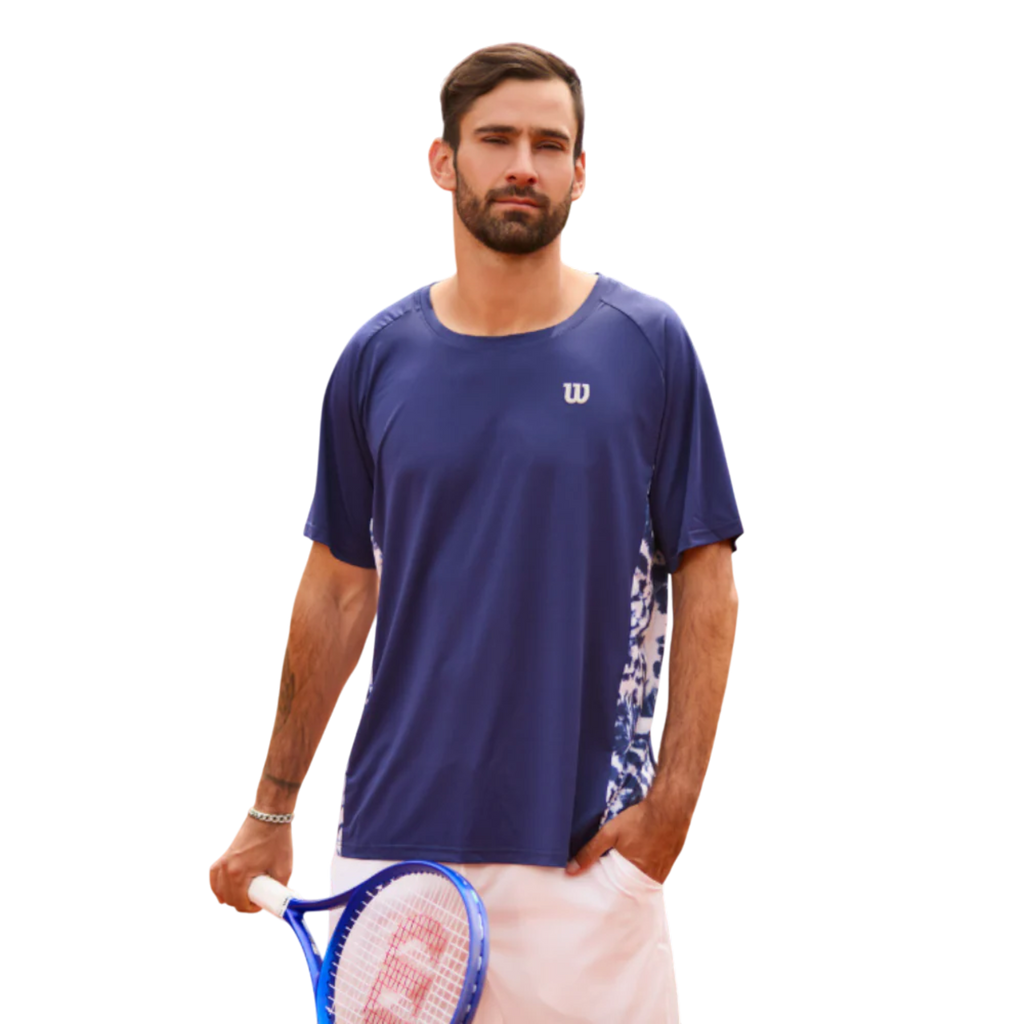 Polera Hombre Deportiva Wilson Azul L
