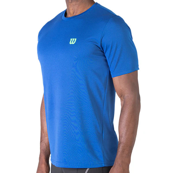 Polera Hombre Deportiva Wilson Calada Azul M