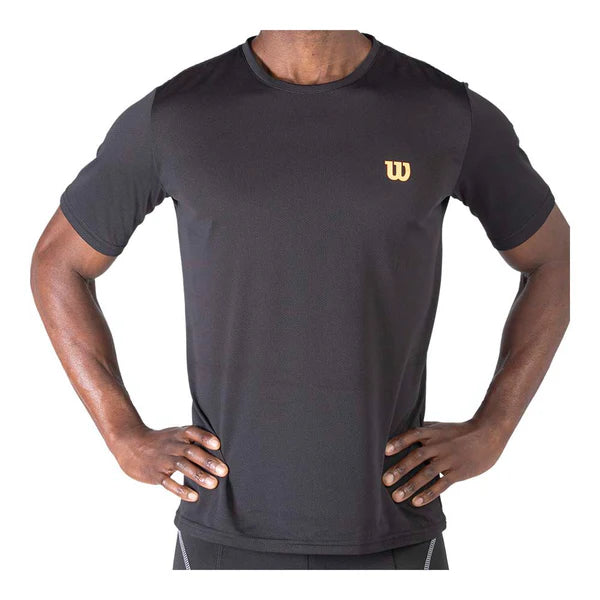 Polera Hombre Deportiva Wilson Calada Negra M
