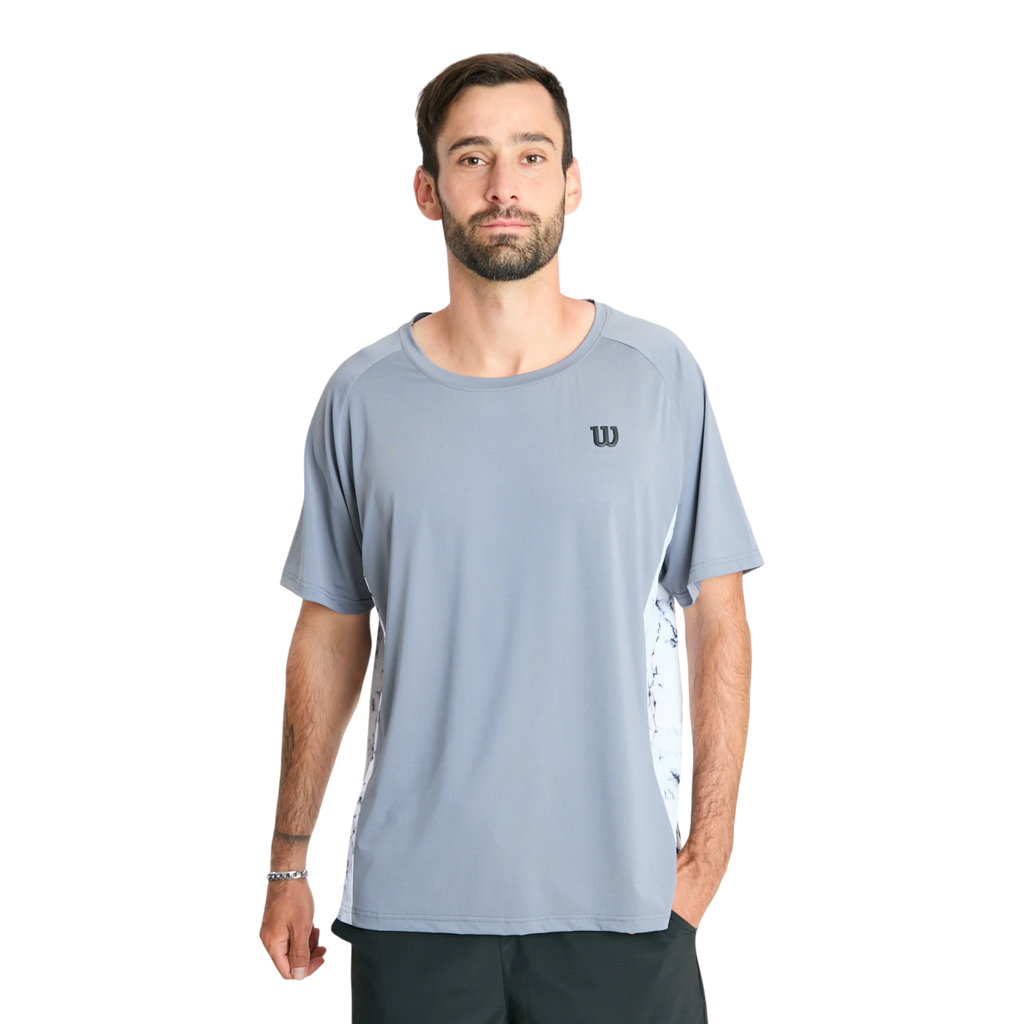 Polera Hombre Deportiva Wilson Gris L