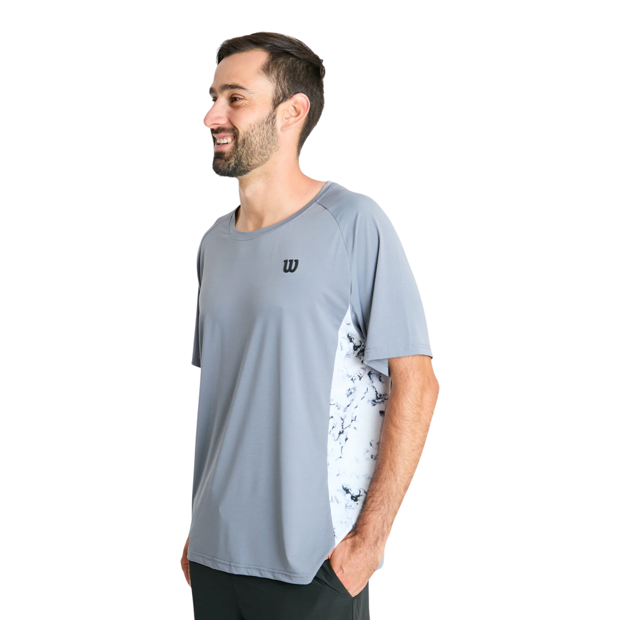 Polera Hombre Deportiva Wilson Gris L