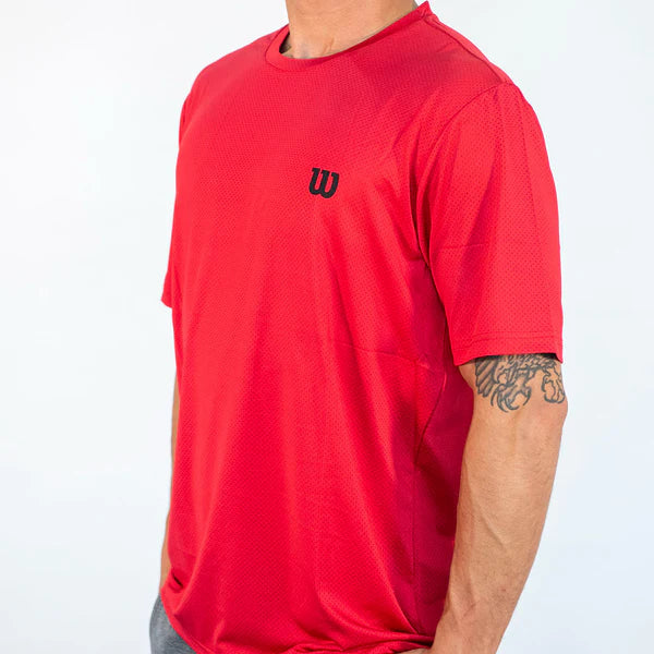 Polera Hombre Deportiva Wilson Roja M