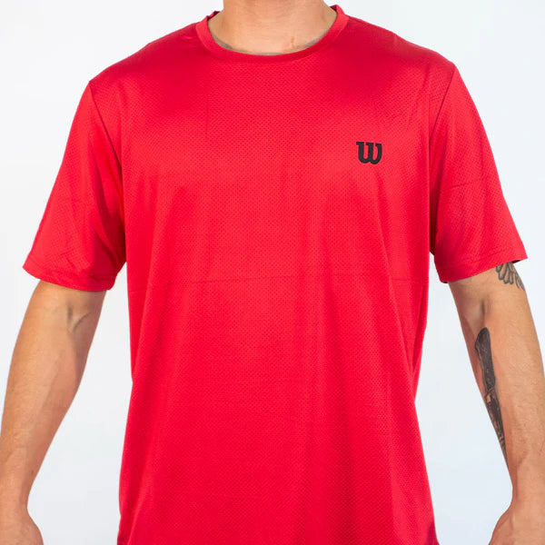 Polera Hombre Deportiva Wilson Roja M