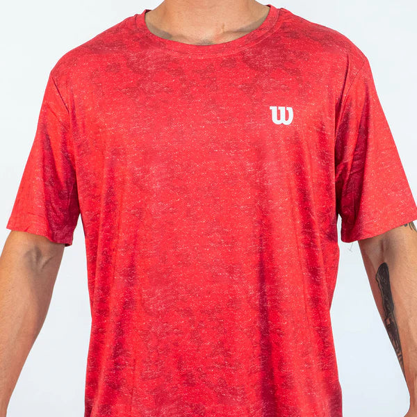 Polera Hombre Deportiva Wilson Strong Fit Roja M