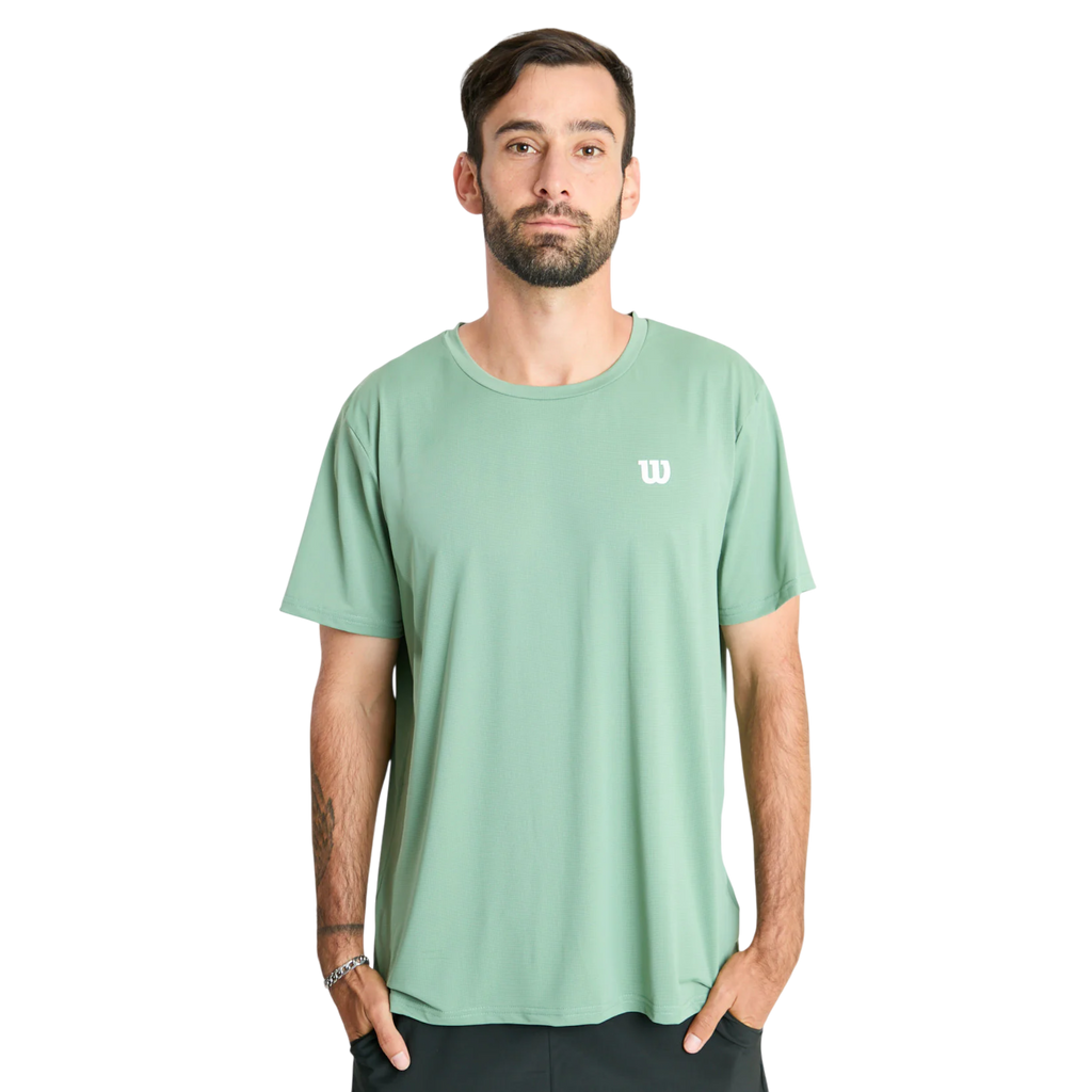 Polera Hombre Deportiva Wilson Verde L